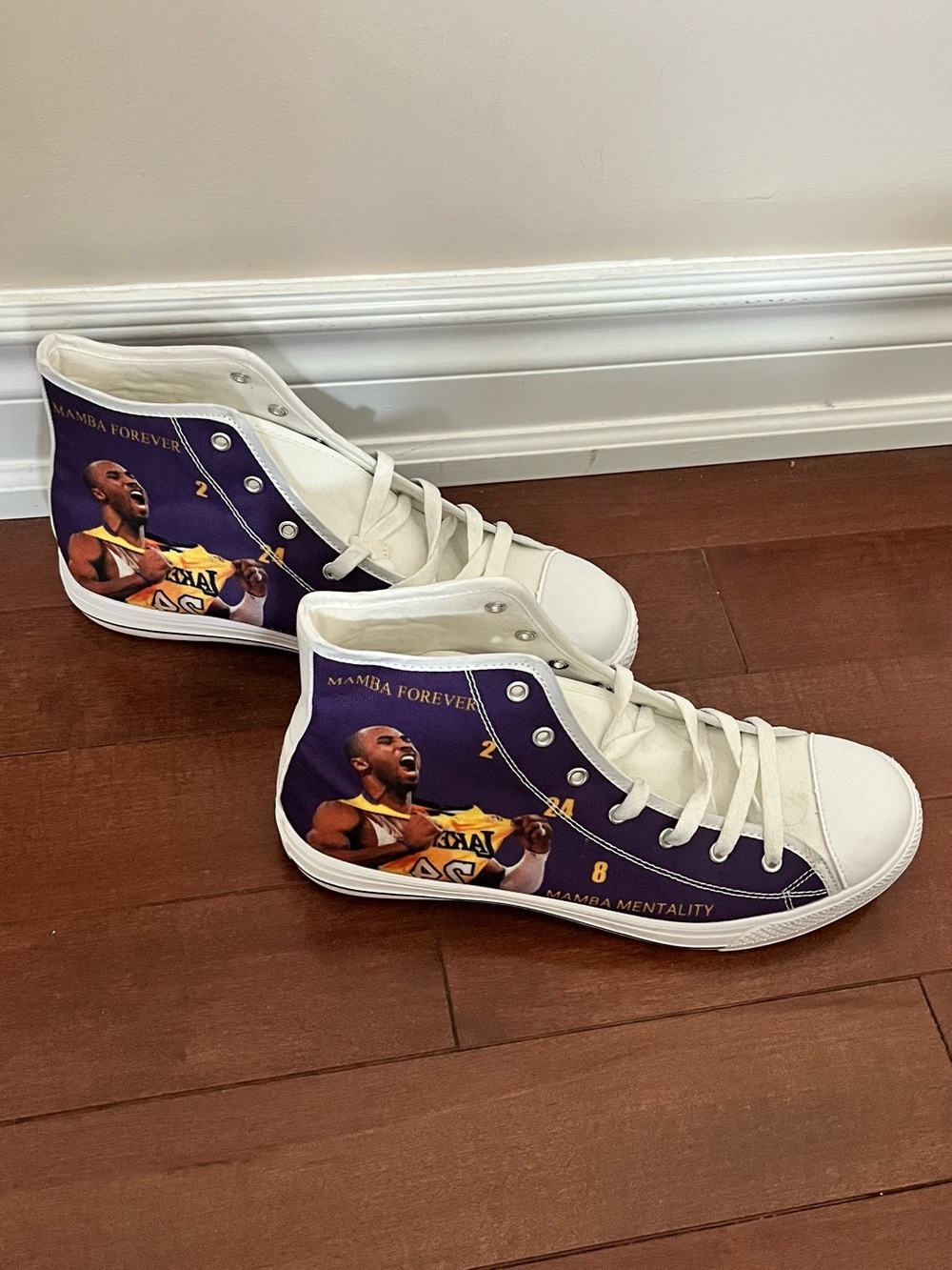 Kobe Bryant Purple Graphic High-Top Tribute Sneakers - Picture 5 of 5